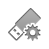 Gear, Pen, drive Icon