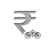 Binoculars, rupee, sign, Currency Gray icon