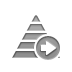 pyramid, right Gray icon