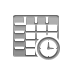 Spreadsheet, Clock Icon