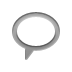 Balloon, speech Gray icon