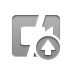 Cut, video, cut up, Up DarkGray icon