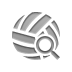 zoom, Ball, volleyball Gray icon