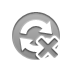cross, refresh Gray icon