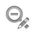 pencil, out, zoom Gray icon