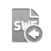 Left, File, Format, swf DarkGray icon