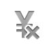 sign, yen, Currency, cross DarkGray icon