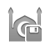 Mosque, Diskette Gray icon