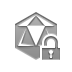 open, Lock, virus Gray icon