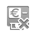 Euro, cross, Atm DarkGray icon