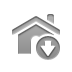 Home, Down Gray icon