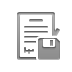 Diskette, contract Gray icon