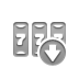 slot, Down, machine DarkGray icon
