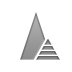 sharpen, pyramid Gray icon