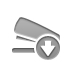 stapler, Down DarkGray icon