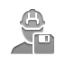 operator, Diskette Gray icon