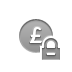 pound, Lock, coin DarkGray icon