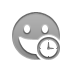 grin, Clock, smiley DarkGray icon