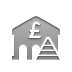 pyramid, Bank, pound Icon