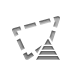 Selection, polygonal, pyramid Icon