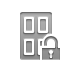 open, Lock, Door DarkGray icon