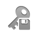 Diskette, Key Gray icon
