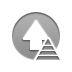 pyramid, Arrow, Up Icon