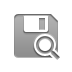 zoom, Diskette Gray icon