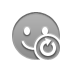 smiley, Reload DarkGray icon