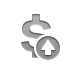 Dollar, dollar up, sign, Up, Currency DarkGray icon