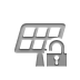 power, Lock, solar, plant, open Gray icon