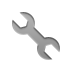 Wrench, technical Gray icon