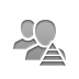 Messenger, pyramid Gray icon
