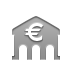 Bank, Euro DarkGray icon