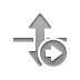 vertical, right, Flip Gray icon