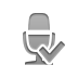 checkmark, radio, Microphone Gray icon