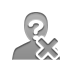 cross, anonymous Gray icon