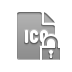 Format, Lock, open, File, Ico DarkGray icon