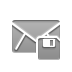 Diskette, envelope DarkGray icon