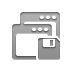Diskette, window Gray icon