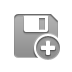 Add, Diskette DarkGray icon