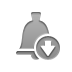 bell, Down Gray icon