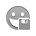 grin, Diskette, smiley Icon