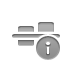 Center, Info, Align, horizontal Gray icon