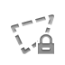 Lock, polygonal, Selection Icon