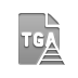 File, pyramid, Format, Tga Gray icon