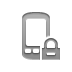 Mobile, Lock Gray icon