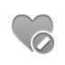 cancel, Heart DarkGray icon