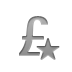 pound, sign, Currency, star Gray icon