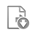 Down, File, transfer Gray icon